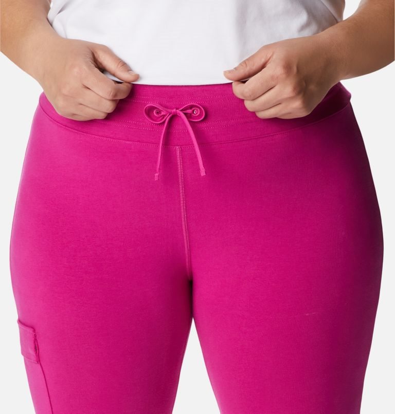 Women's Columbia Trek Capri Leggings Fuchsia | Plus Size CA-D5431